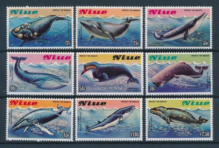 Niue 1983 - Fauna Marina - BALENE - Michel 38,00 Eur. - MNH
