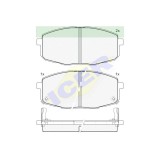 Set placute frana Icer 181540, parte montare : Punte Fata