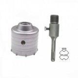 Carota pentru Beton, Caramida, Zidarie, Diametru 125mm cu prelungitor SDS Plus Lungime 110mm, Metal Needs