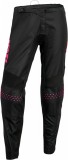 Pantaloni dama atv/cross Thor Sector Minimal, culoare negru/roz, marime S Cod Produs: MX_NEW 29020307PE