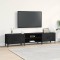 vidaXL Cabinet TV Stejar negru 180 x 31.5 x 40 cm Lemn compozit 862818