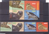 FAUNA,SPECII PERICLITATE,SERIE + BLOC,2017,Lp.2145,MNH.ROMANIA., Nestampilat