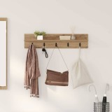 vidaXL Răcător de paltoane montat pe perete Pe perete Stejar Artizanal 874402