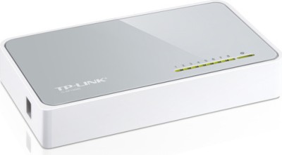 SWITCH TP-LINK 8 porturi 10/100Mbps, carcasa plastic &amp;quot;TL-SF1008D&amp;quot; (timbru verde 2 lei) foto