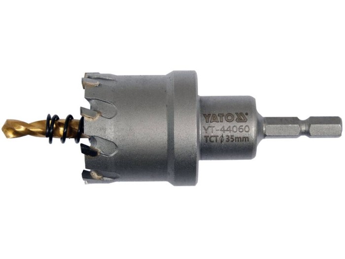 YATO Carota TCT pentru metal, diametru 35 mm, hex 1/4