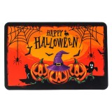 Covoraș Usa Halloween, Model Dovleci, 60x40cm, Multicolor, Oem