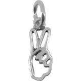 Pandantiv, jolie silver, argint 925, model semnul pacii, 19 x 16 mm, 0.9 g