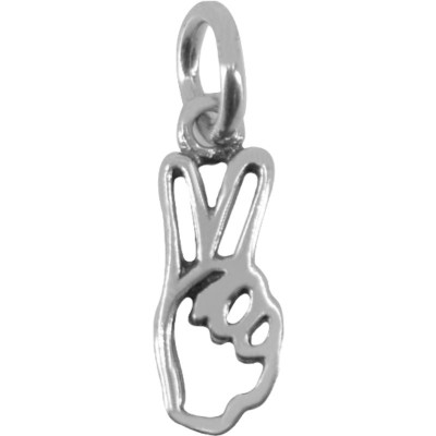 Pandantiv, jolie silver, argint 925, model semnul pacii, 19 x 16 mm, 0.9 g foto