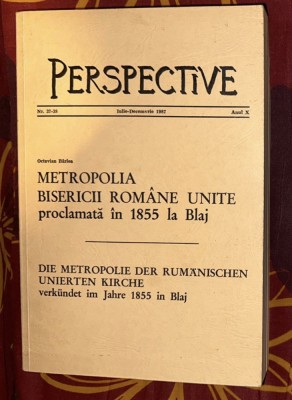 O. Birlea Metropolia Bisericii Romane Unite cu Roma procl. in 1855 la Blaj foto