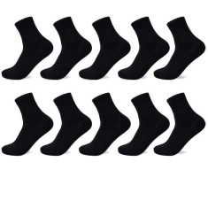 Set 10 perechi de sosete pentru barbati, SS010, Negru, marime universala (39-42)