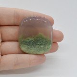 Cabochon agat moss indonezia 40x37x6mm c58