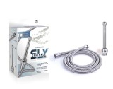 Sistem Irigator Intim Hydro Series Sly Sprinkle Supreme Cleansing System &ndash; Beaded Tip Straight, Argintiu
