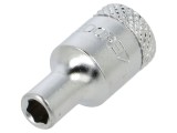 Cap tubular 6 puncte 4mm 1/4 cromat GEDORE, oțel scule profesionale