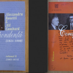 Alexandru Rosetti Alf Lombard- Corespondenta, 1934-1990 (vol. 1-3)