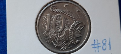 AUSTRALIA 10 CENTS 1993 PASAREA LIRA foto