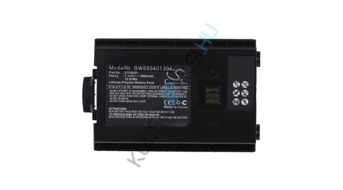 Baterie radio VHBW de &icirc;nlocuire pentru Sepura 300-01174, 300-00635, 300-00631, 300-00634 - 1880 mAh 7,4 V Li-polimer