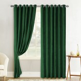 Draperie Atria, Velvet Amelie 5018-35, catifea, verde, semiopac, H 280 cm