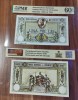 REPRODUCERE pe hartie cu filigran si fire UV proiect bancnota 1000 lei 1934