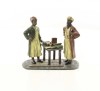 Doi scribi arabi-statueta din bronz pictat ND-34