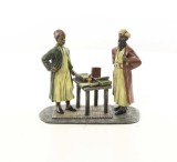 Doi scribi arabi-statueta din bronz pictat ND-34