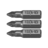 Set 3 biti 1/4 PZ 1x25mm Sthor 65470