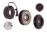 Ambreiaj compresor AC BMW seria 3 202006, seria 5 192003, seria 7 192001; compresor tip Denso 7SBU16C, diametru fulie 110mm; 64526910458;
