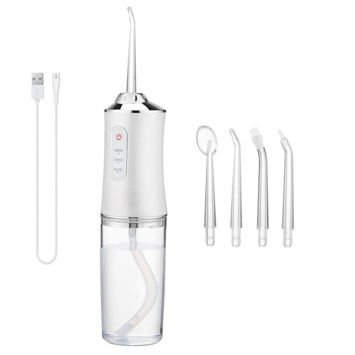 Irigator Oral pentru Dus Bucal MRG MA8, 4 Capete Curatare, Cu Acumulator C1083
