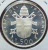 (A367) MONEDA DIN ARGINT VATICAN - 500 LIRE 1979, INCEPUTUL PONTIFICATIEI, PROOF, Europa