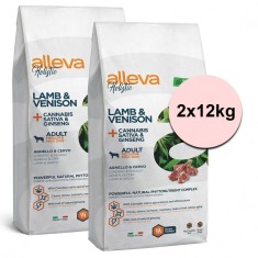 Alleva HOLISTIC caine adult, miel &amp;amp;amp; vanat mediu &amp;amp;amp; maxi 2 x 12 kg foto