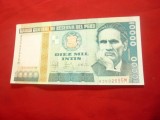 Bancnota 10 000 intis Peru , 28 iunie 1988 ,cal.NC