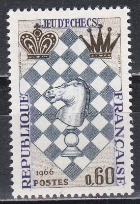 Franta 1966 - Festivalul Internațional de șah - Le Havre, MNH foto