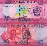 Bancnota Insulele Solomon 10 Dollars 2017 UNC, Oceania, Bancnote Straine Solomon