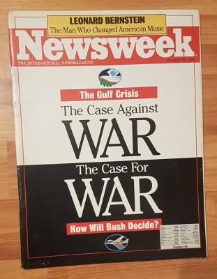Revista Newsweek din 29 octombrie 1990: The Gulf Crisis. In limba engleza foto