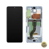 Display cu Touchscreen Samsung Galaxy S20+ 5G G986 / S20+ G985 cu Rama Bleu (Cloud Blue) Service Pack GH82-31441D