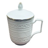 Cana din Portelan fosfatic cu infuzor metalic, SIMPLE, 350 ml