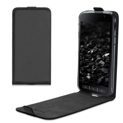 Husa pentru Samsung Galaxy Xcover 4 / Galaxy Xcover 4s, Piele ecologica, Negru, 53324.01 foto