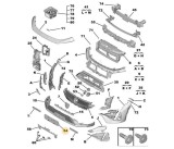 Suport numar inmatriculare fata PEUGEOT 408, 06.2022-, negru, texturat,, Rapid