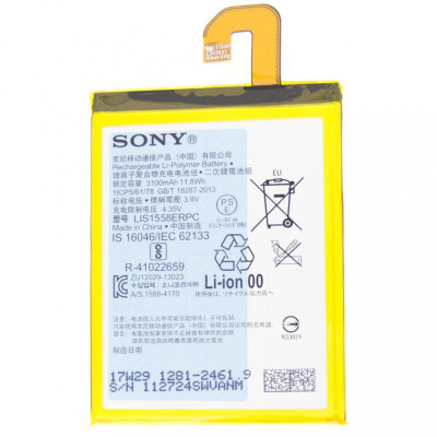 Acumulator OEM Sony Xperia Z3, Z3 Dual, D6633, D6603, D6643, D6653, LIS1558ERPC, 1281-2461 foto