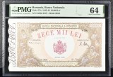 10000 lei Mai 1946 PMG64 UNC bancnota gradata