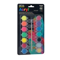 Tempera Morocolor Primo, 14 culori, 15 ml, pensula inclusa