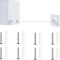 Sfoara de rufe retractabila QttvbTna, Inox / ABS, Design anti-cadere, 4.2 m, Alb