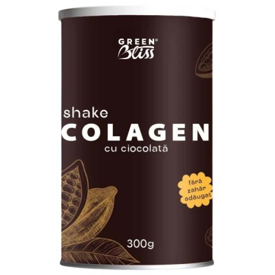 Colagen Shake cu Ciocolata 300 grame Green Bliss foto
