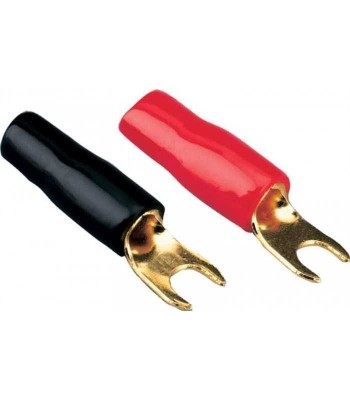 Papuc Terminal tip furca M4 20mm2 aurit izolat rosu ACV 30.4420-02 foto