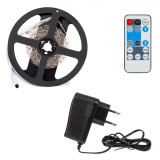 Bandă LED Strip Light Autocolantă 3m, 4000K, 12V, Telecomandă Inclusă, Lumină Albă, Interior