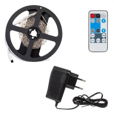 Bandă Strip Light Autocolantă LED 4000K 12V, 3m, Telecomandă Inclusă