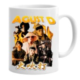 Cana alba personalizata bts suga agust d, INOVATIX&reg;. 330 ml, Oem