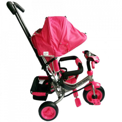 Tricicleta multifunctionala cu sunete si lumini Lux Trike Pink foto