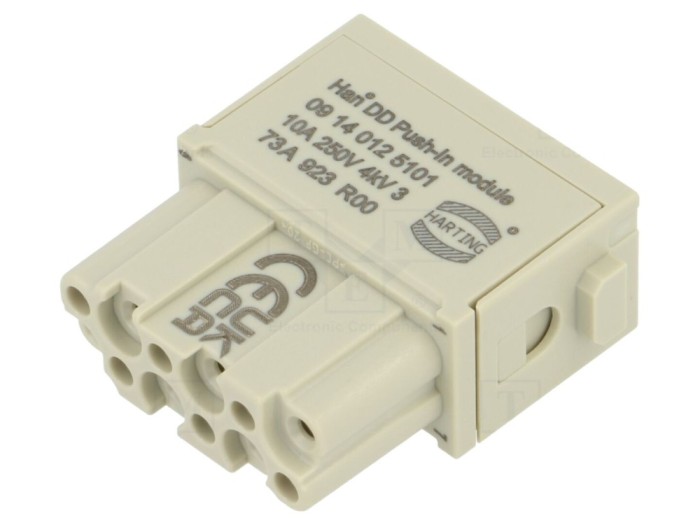 Conector modular mamă 12 pini 10A