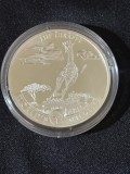 Republica Democratică Congo 2019 &ndash; 20 Franci &ndash; Girafă 1 oz