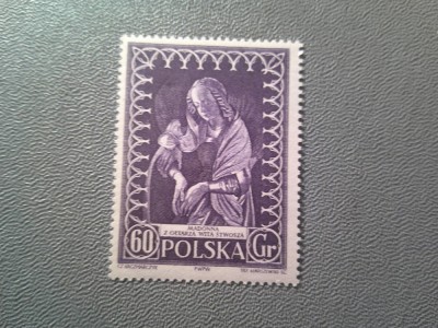 Timbru Polonia 1956 - Arta , val. 60gr foto